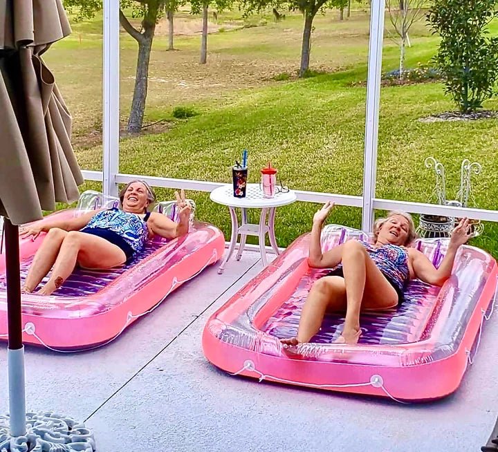 70" Swimming Pool Inflatable Suntan Tub Lounger - Great Backyard Place