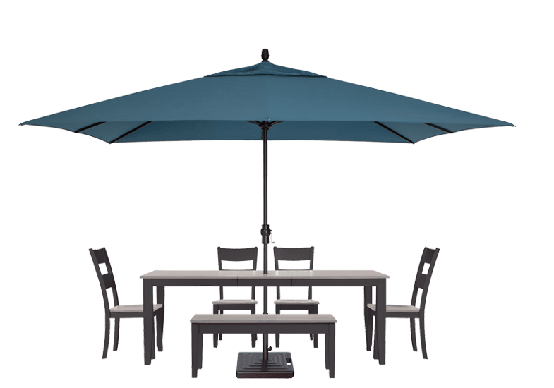 8’x11’ Crank Lift Patio Umbrella - Great Backyard Place