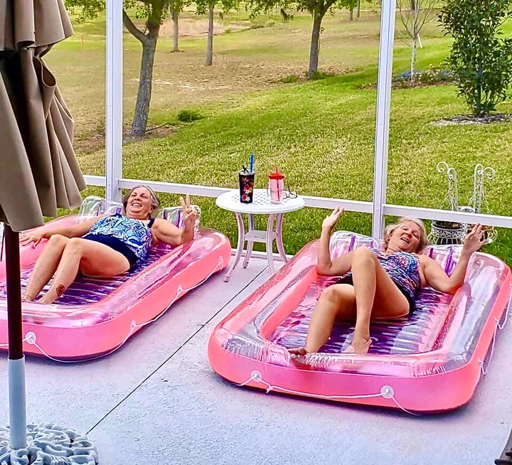 70" Swimming Pool Inflatable Suntan Tub Lounger