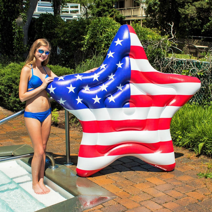 Americana Star Island Float - Great Backyard Place