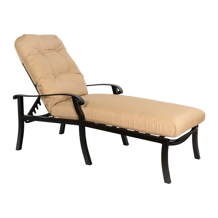 Cortland Cushion Aluminum Adjustable Chaise Lounge