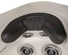 Island Spas Antigua Elite Pillow, Corner Neck (Charcoal) - Great Backyard Place