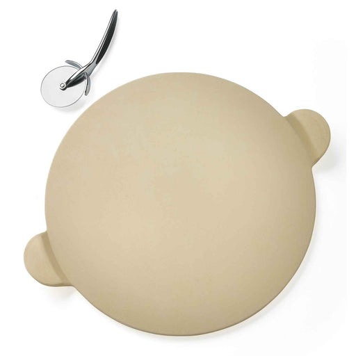 Napoleon PRO Pizza Stone with Pizza Wheel - Great Backyard Place