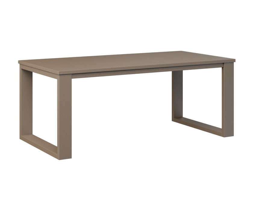 Nordic Poly Outdoor Rectangular Coffee Table - Great Backyard Place