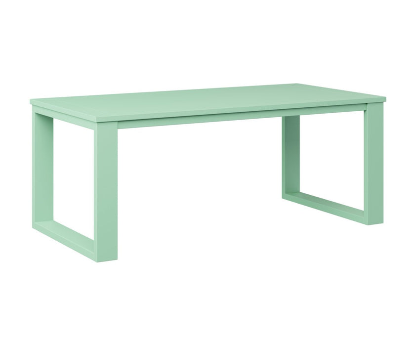 Nordic Poly Outdoor Rectangular Coffee Table - Great Backyard Place