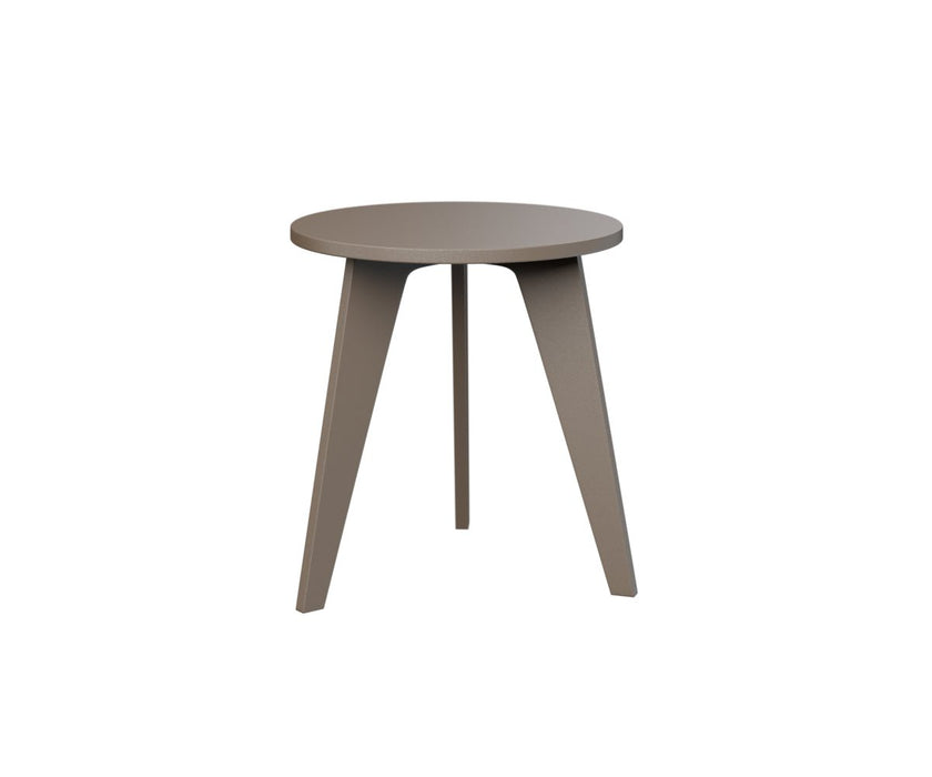 Nordic Poly Outdoor Round End Table - Great Backyard Place