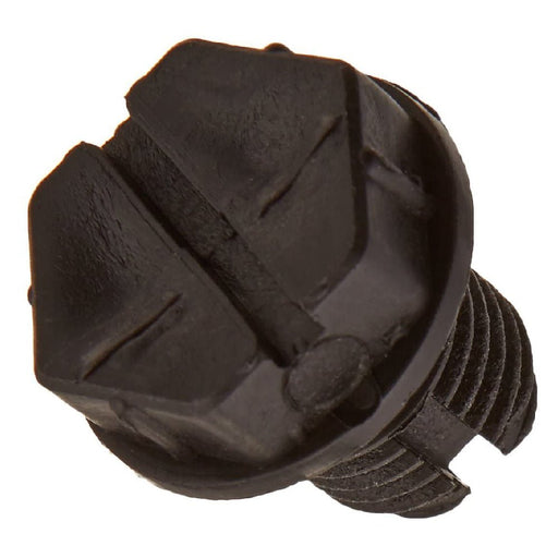 Quarter Slot Drain Plug, 3/8 - Inch, Black - Great Backyard Place