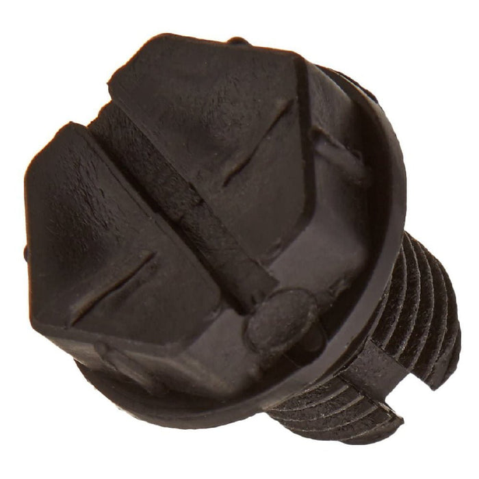 Quarter Slot Drain Plug, 3/8 - Inch, Black - Great Backyard Place
