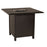 Solid Cast Complete Square Counter Height Fire Table