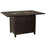 Solid Cast Complete Thatch Rectangular Counter Height Fire Table