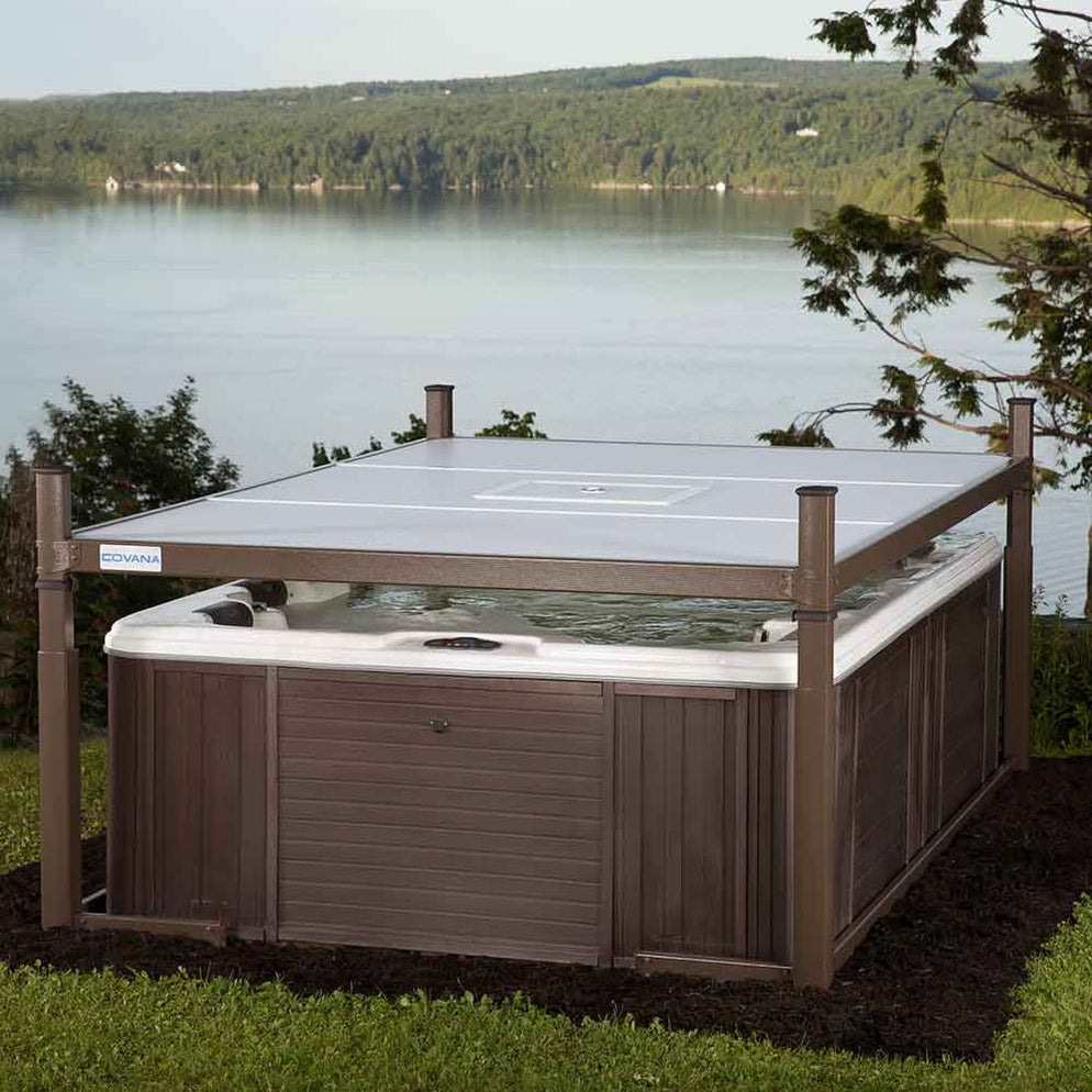 Evolution 10' Mocha Spa Cover | Great Backyard Place