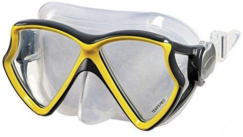 Tempered Glass Silicone Aviator Pro  Swim Mask