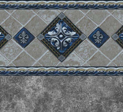Ancient Seas Tile, Gray Marino Floor In Ground Pool Liner