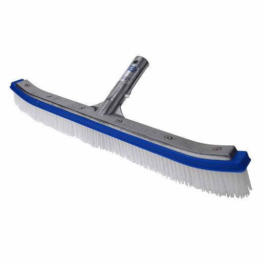 18" Metal Pool Wall Brush Deluxe with Poly Bristles