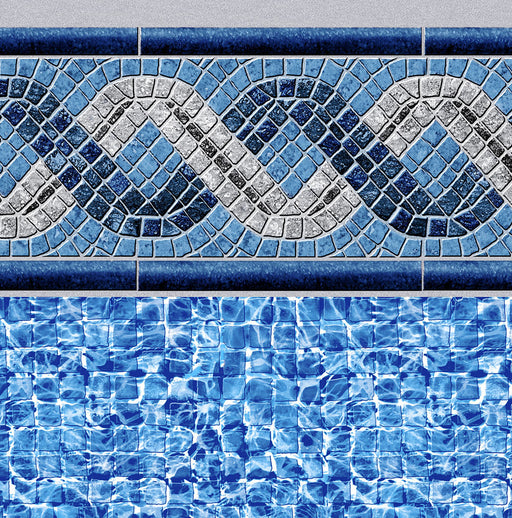 Braided River Tile, River Mosaic Floor In Ground Pool Liner
