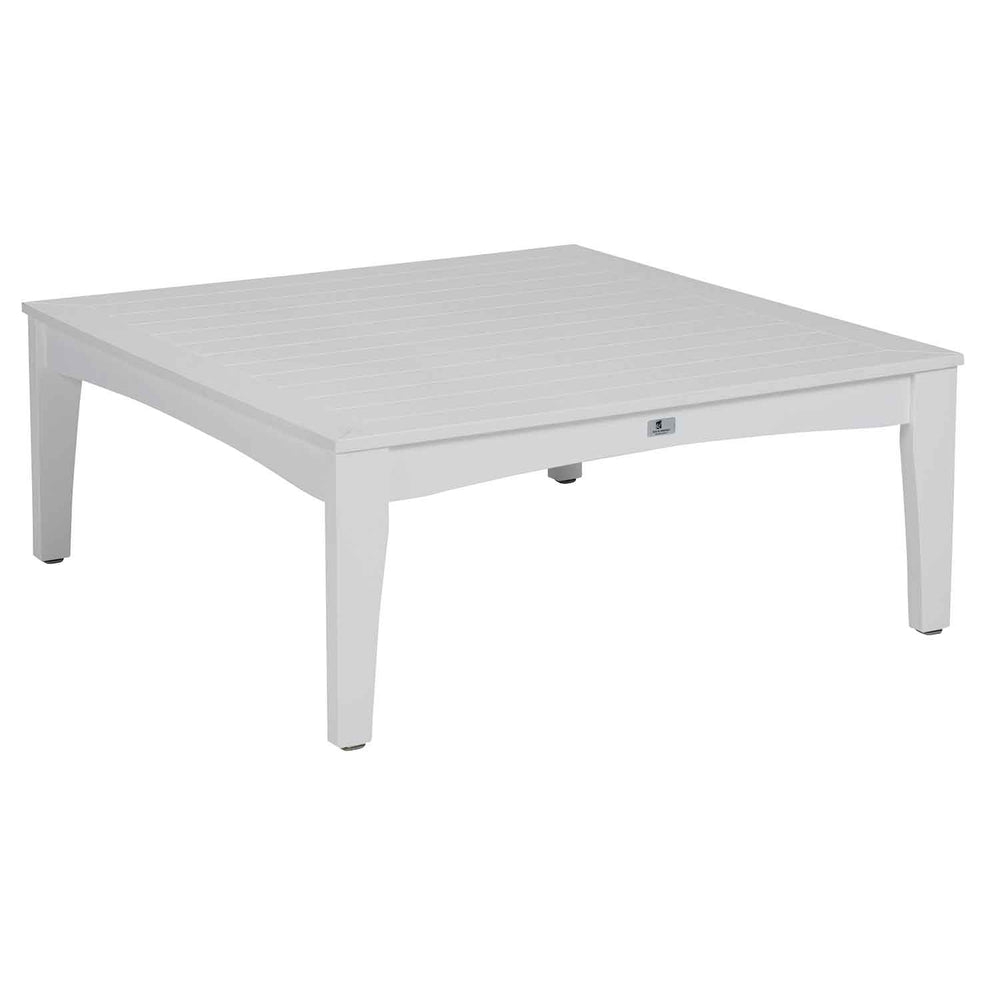 White Square Poly Lumber Outdoor Coffee Table by Berlin Gardens