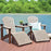 2 Comfo-Back Stationary Adirondack chairs on a dock by the lake
