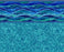 Island Wave Tile, Island Blue Floor In Ground Pool Liner