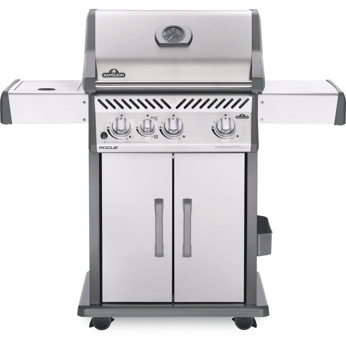 Rogue® 425 Stainless Steel Natural Gas Grill with Infrared Side Burner
