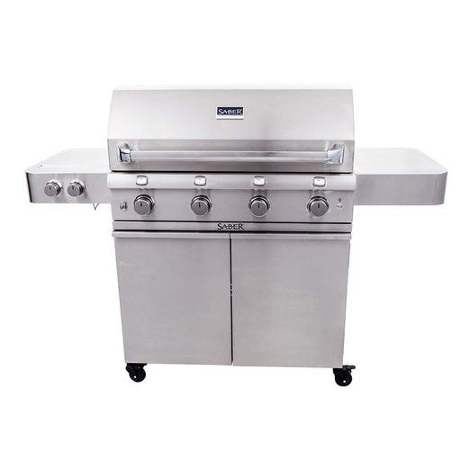 Rogue 425 Propane Gas Grill with Infrared Side Burner (Black Edition)