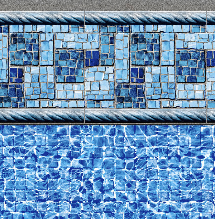Summer River Tile, River Mosaic Floor In Ground Pool Liner