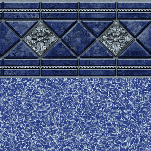 Valencia Tile, Blue Bahama Floor  In Ground Pool Liner