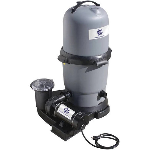 Above Ground 220 Cartridge Filter w/ 2 HP Pump Combo - Great Backyard Place