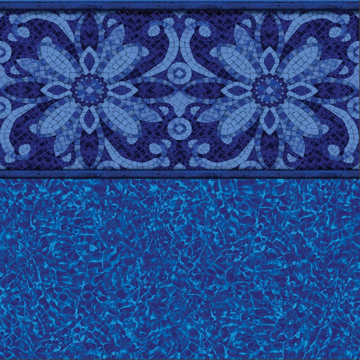 Agra Tile, Brilliant Blue Bahama Floor In Ground Pool Liner - Great Backyard Place