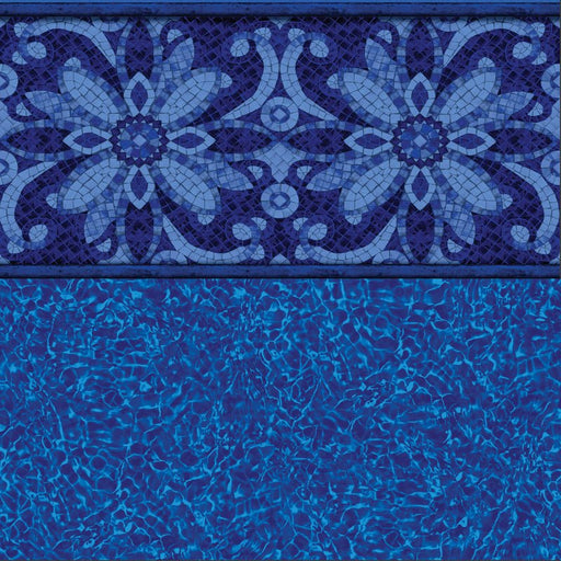 Agra Tile, Brilliant Blue Bahama Floor In Ground Pool Liner - Great Backyard Place