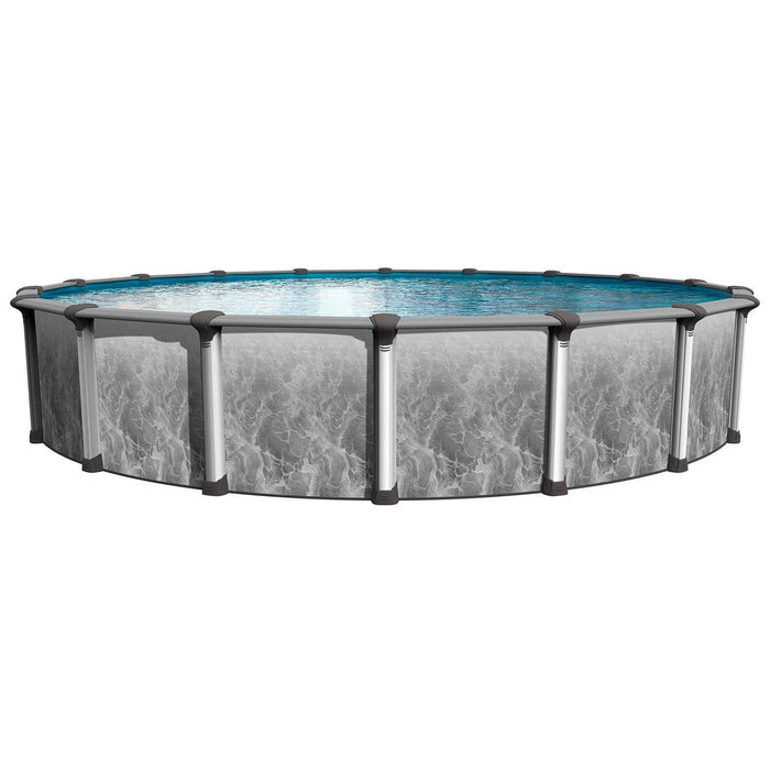 Antonia Round Above Ground Pool Kit (WorkFree) - Great Backyard Place