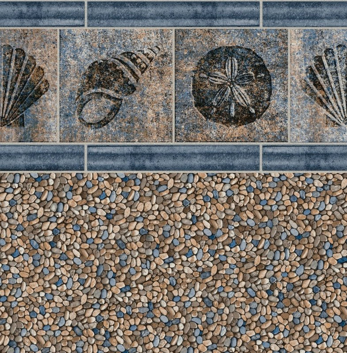 Arena Tile, Clearwater Tan Floor In Ground Pool Liner - Great Backyard Place