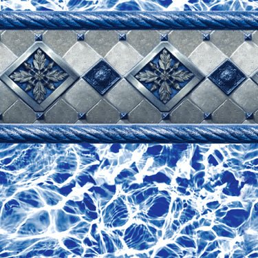 Bayview Slate Tile, Diffusion Floor In Ground Pool Liner - Great Backyard Place