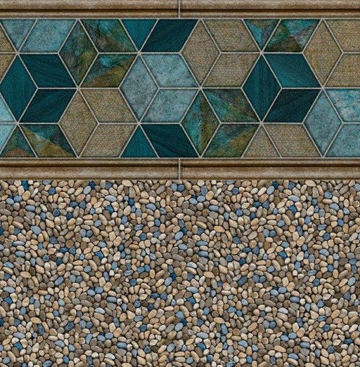 Bellevue Tile, Clearwater Floor In Ground Pool Liner - Great Backyard Place