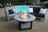 Berlin Gardens Donoma 44" Round Fire Pit Table - Great Backyard Place