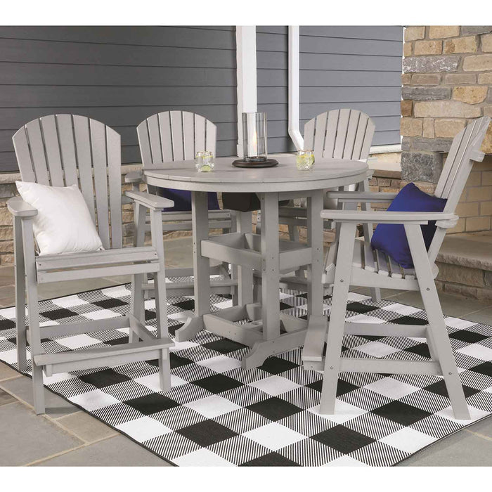 Berlin Gardens Resin Comfo - Back 48" Round Counter Height Dining Set - Great Backyard Place