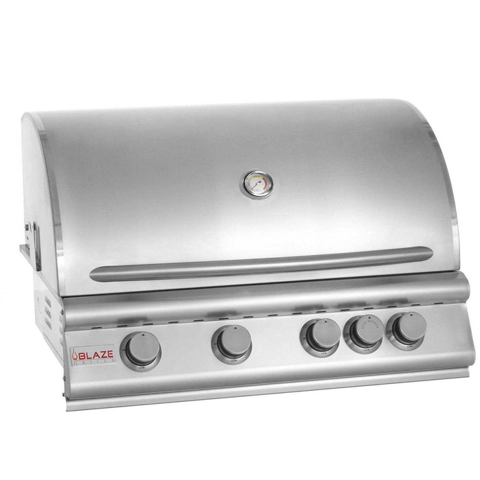 Blaze 32" 4 - Burner Built - In Grill with Rear Infrared Burner - Great Backyard Place