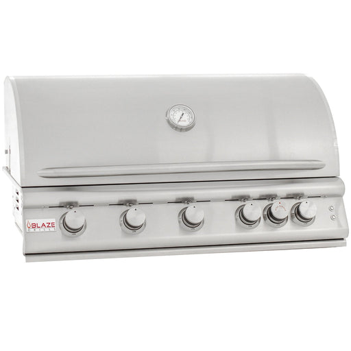 Blaze LTE 40 - Inch 5 - Burner Built - In Propane Gas Grill With Rear Infrared Burner - Great Backyard Place