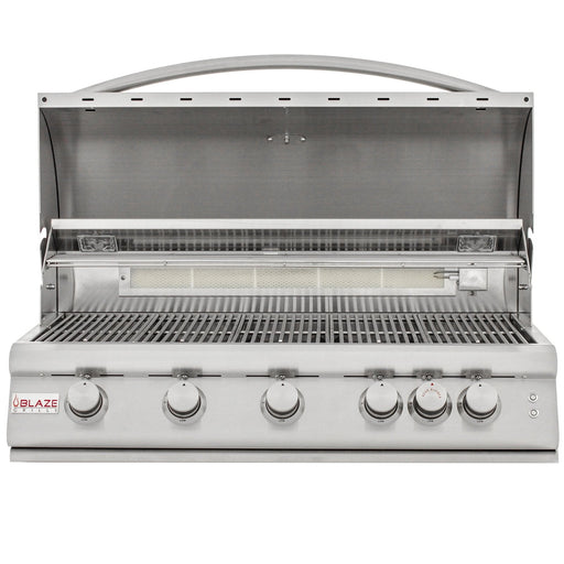 Blaze LTE 40 - Inch 5 - Burner Built - In Propane Gas Grill With Rear Infrared Burner - Great Backyard Place