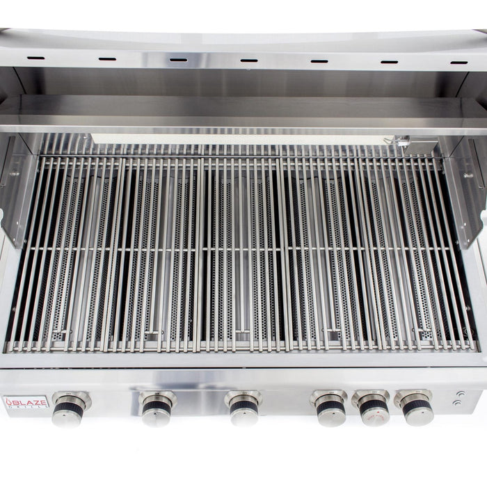 Blaze LTE 40 - Inch 5 - Burner Built - In Propane Gas Grill With Rear Infrared Burner - Great Backyard Place