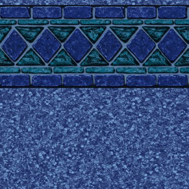 Blue Lancashire, Blue Beach Pebble Floor In Ground Pool Liner - Great Backyard Place