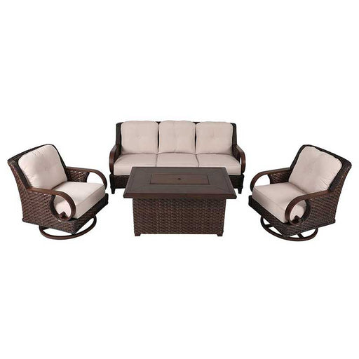 Brooks 4 Piece Seating Set w/Fire Pit