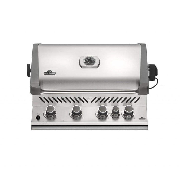 Built - in Prestige® 500 Stainless Steel Propane Gas Grill Head with Infrared Rear Burner - Great Backyard Place