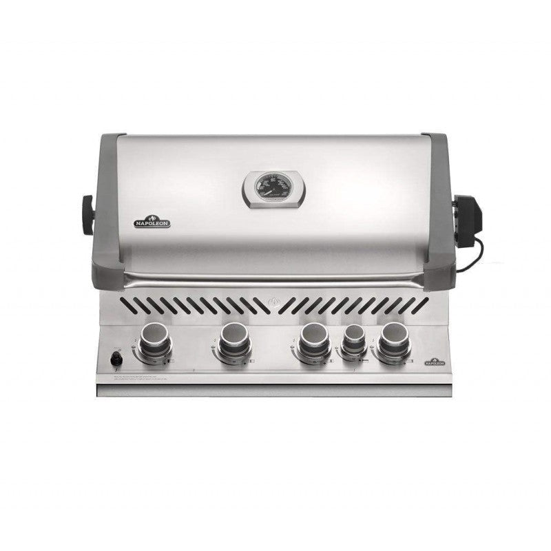 Built - in Prestige® 500 Stainless Steel Propane Gas Grill Head with Infrared Rear Burner - Great Backyard Place