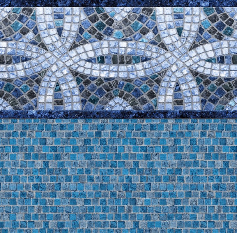 Elemental Tile, Stonecraft Mosaic Floor In Ground Pool Liner - Great Backyard Place