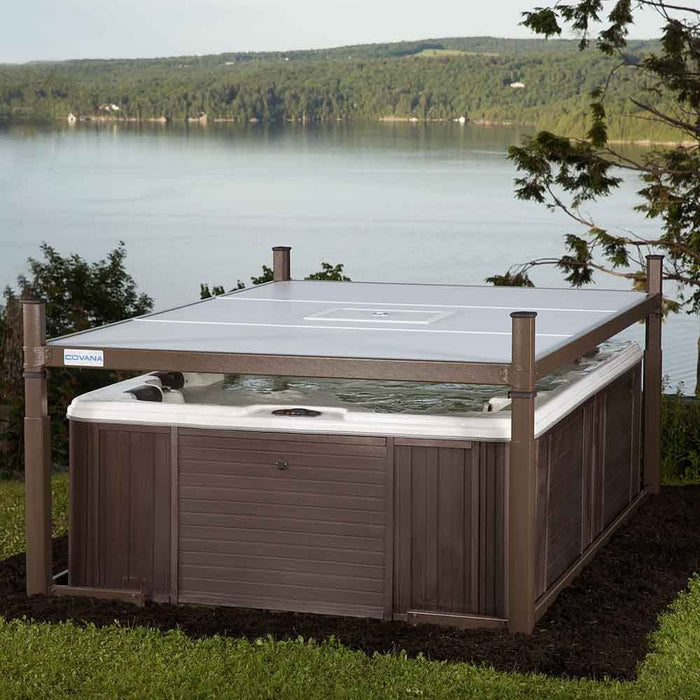 Evolution 10' Mocha Spa Cover - Great Backyard Place