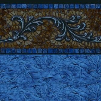 Frederick Tile, Krinkle Floor In Ground Pool Liner - Great Backyard Place