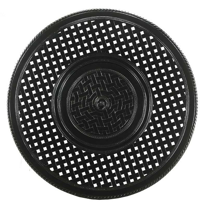 Grand Terrace 54" Round Gas Fire Pit with Paradise Base - Great Backyard Place