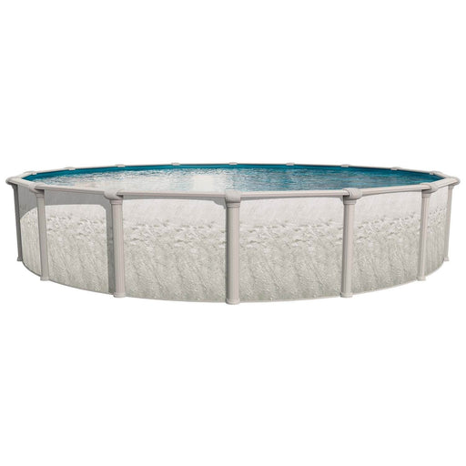 Heritage Round Above Ground Pool Kit (Silver) - Great Backyard Place