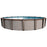 Luxor Round Above Ground Pool Kit (Silver) - Great Backyard Place