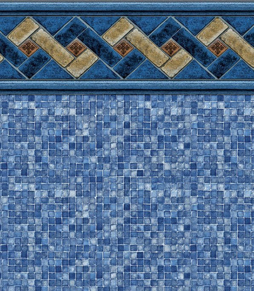 Mountain Top Blue Mosaic In Ground Pool Liner - Great Backyard Place